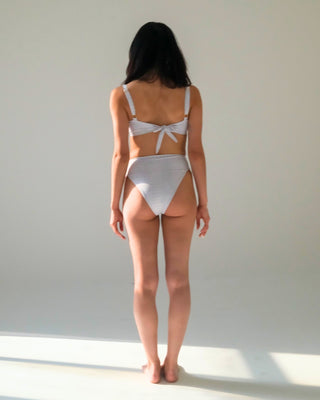 Cindy Top in White Snakeskin