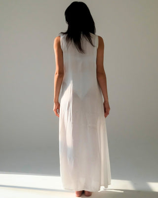Florence Cover Up in White Snakeskin
