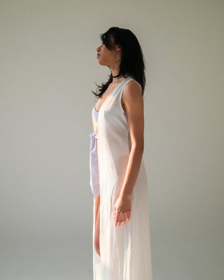 Florence Cover Up in White Snakeskin